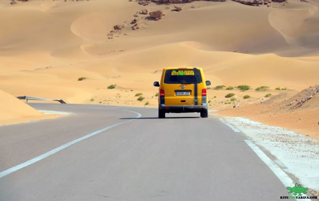 Transportation or scenic road in Dakhla